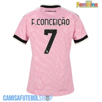 Camisa de time de futebol Juventus Francisco Conceicao #7 Replicas 2º Equipamento Feminina 2026-27 Manga Curta
